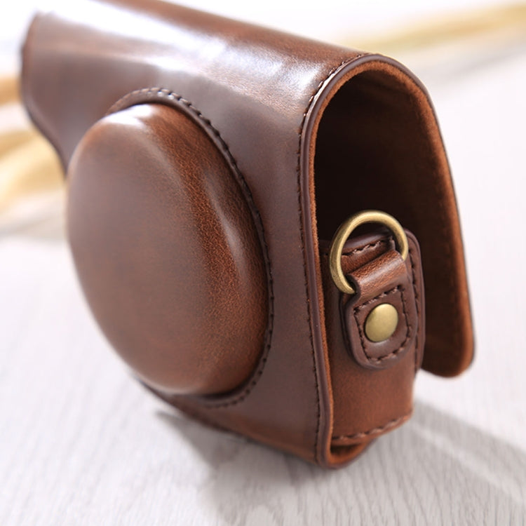 Full Body Camera PU Leather Case Bag with Strap for Canon G9X / G9X II (Coffee) - free shipping - PMC TechLife - Order now!
