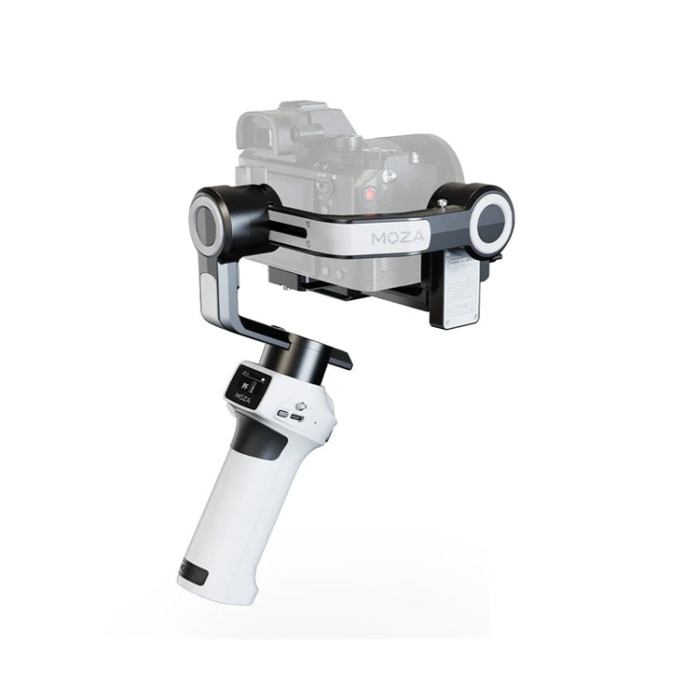 MOZA AirCross S 3 Axis Foldable Handheld Gimbal Stabilizer for DSLR Cameras and Smart Phone (White) - free shipping - PMC TechLife - Order now!