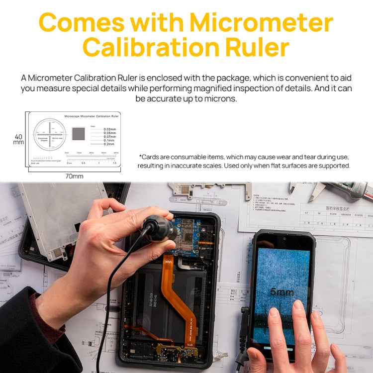 Ulefone uSmart C01 Wired Digital Microscope for Ulefone Armor 18 Series / 9 / 9E & Power Armor 16 Series / 13 / Armor Pad(Black) - Digital Microscope by Ulefone | Online Shopping South Africa | PMC Jewellery | Buy Now Pay Later Mobicred