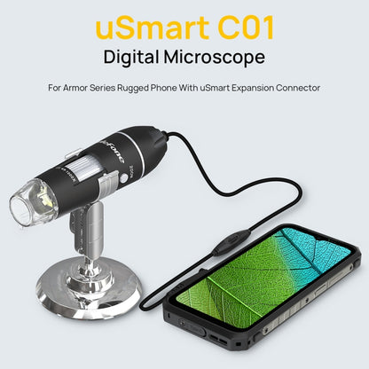 Ulefone uSmart C01 Wired Digital Microscope for Ulefone Armor 18 Series / 9 / 9E & Power Armor 16 Series / 13 / Armor Pad(Black) - Digital Microscope by Ulefone | Online Shopping South Africa | PMC Jewellery | Buy Now Pay Later Mobicred