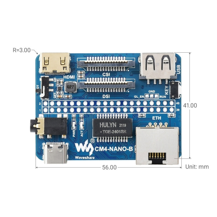 Waveshare Nano Base Board B for Raspberry Pi CM4 - Modules Expansions Accessories by WAVESHARE | Online Shopping South Africa | PMC Jewellery | Buy Now Pay Later Mobicred