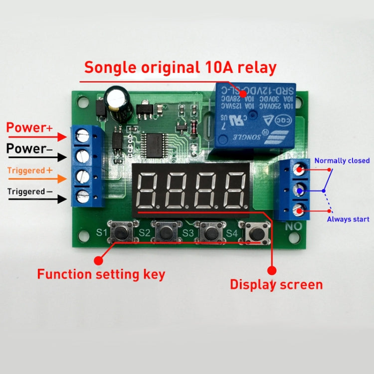 24V Time Relay Module Trigger OFF / ON Switch Cycle Timing Relay Board - free shipping - PMC TechLife - Order now!