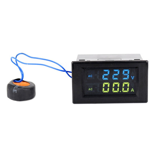 D85-2042A 110V 220V 380V 100A Digital AC Voltmeter Ammeter Current Amps Volt Meter LCD Panel Monitor (Black) - Current & Voltage Tester by PMC Jewellery | Online Shopping South Africa | PMC Jewellery