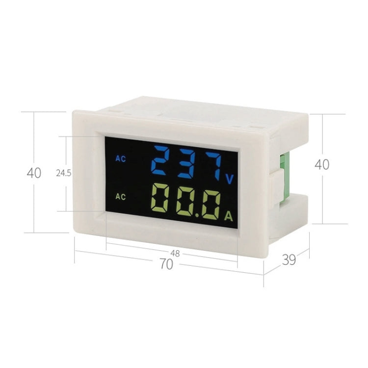D85-2042A 110V 220V 380V 100A Digital AC Voltmeter Ammeter Current Amps Volt Meter LCD Panel Monitor (Black) - Current & Voltage Tester by PMC TechLife | Online Shopping South Africa | PMC TechLife