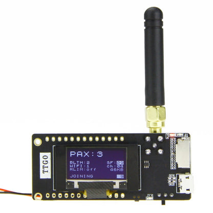 TTGO LORA32 V2.1 ESP32 0.96 inch OLED Bluetooth WiFi Wireless Module 915MHz SMA IP5306 Module with Antenna - Module by TTGO | Online Shopping South Africa | PMC Jewellery | Buy Now Pay Later Mobicred