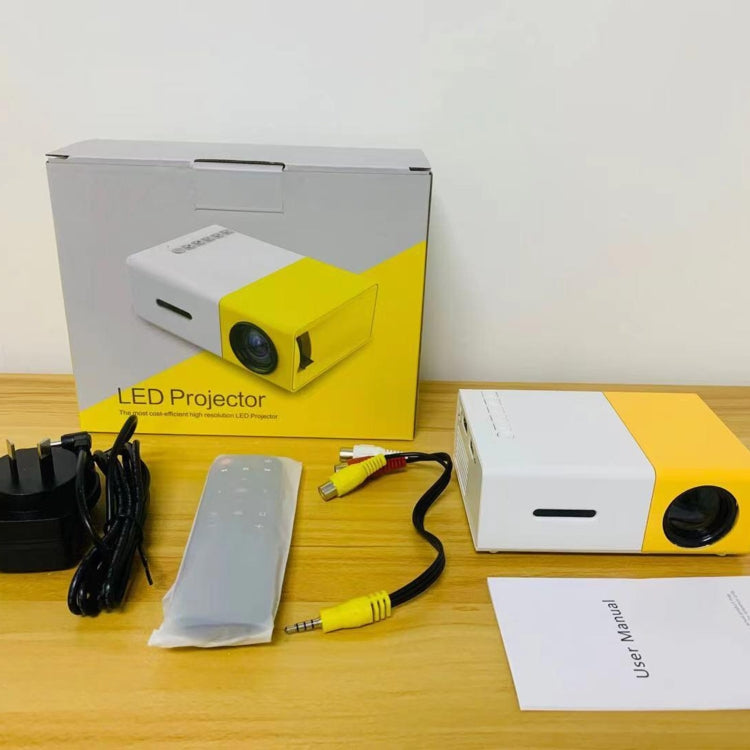 YG300 400LM Portable Mini Home Theater LED Projector with Remote Controller, Support HDMI, AV, SD, USB Interfaces(Black) - free shipping - PMC TechLife - Order now!