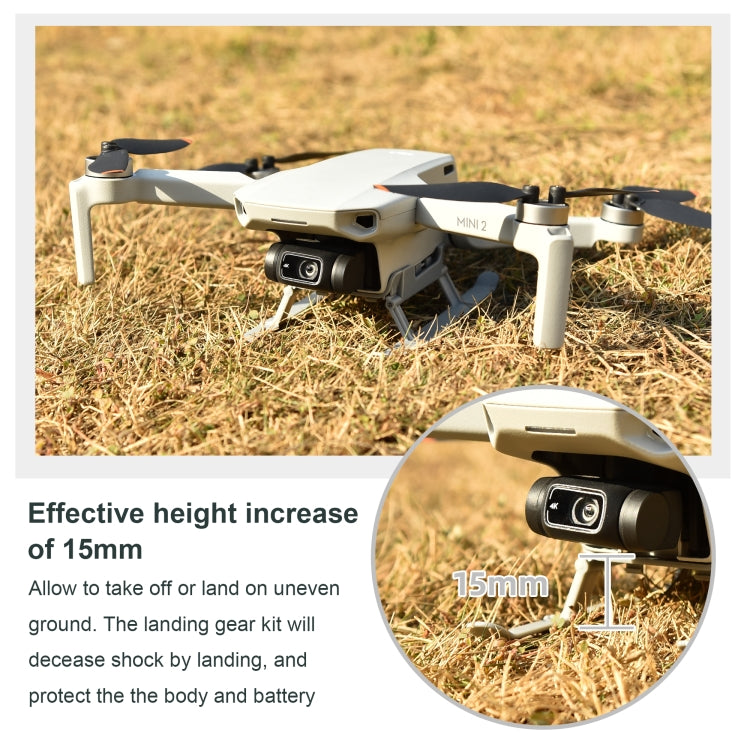 STARTRC 1106837 Shockproof Quick Release Anti-collision Landing Gear Height Extender Holder for DJI Mini 2 / Mavic Mini(Grey) -  by STARTRC | Online Shopping South Africa | PMC TechLife | Buy Now Pay Later Mobicred