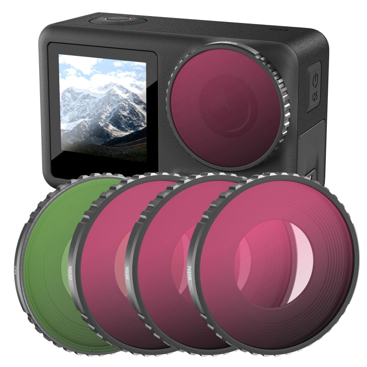 For DJI Action 4 STARTRC 4 in 1 ND8 + ND16 + ND32 + CPL Lens Filter - free shipping - PMC TechLife - Order now!