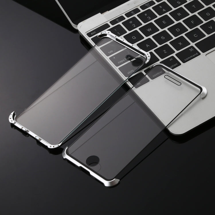 Ultra-Thin Angular Frame Magnetic Absorption Double-Sided Tempered Glass Shell for iPhone 8(Silver) - More iPhone Cases by NILLKIN | Online Shopping South Africa | PMC TechLife