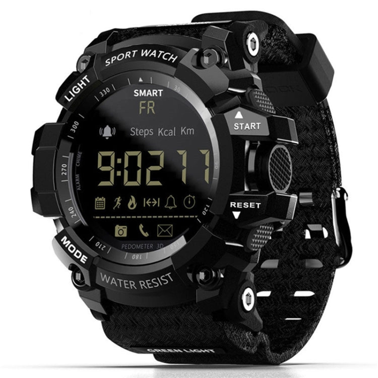 Lokmat MK16 LCD Screen 50m Waterproof Smart Watch, Support Information Reminder / Remote Camera / Walking Motion Monitor(Black) - Smart Watches by Lokmat | Online Shopping South Africa | PMC Jewellery | Buy Now Pay Later Mobicred