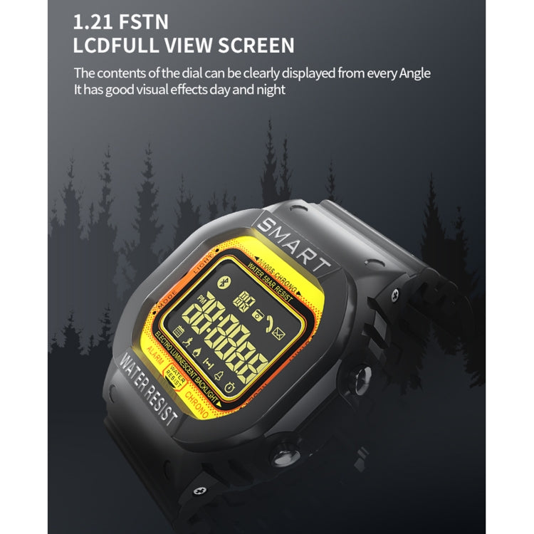 Lokmat MK22 1.21 inch FSTN LCD Screen 50m Waterproof Smart Watch, Support Information Reminder / Remote Camera / Sport Record(Black) - Smart Watches by Lokmat | Online Shopping South Africa | PMC Jewellery | Buy Now Pay Later Mobicred