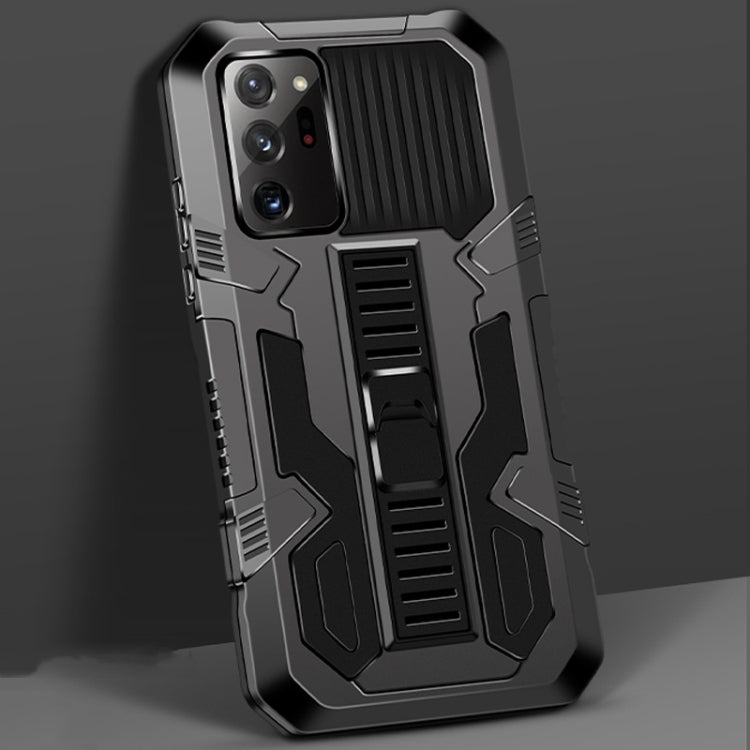 For Samsung Galaxy Note20 Ultra Vanguard Warrior All Inclusive Double-color Shockproof TPU + PC Protective Case with Holder(Black) - Galaxy Note20 Ultra Cases by PMC TechLife | Online Shopping South Africa | PMC TechLife | Buy Now Pay Later Mobicred