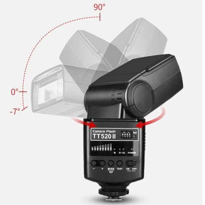 Godox TT520II 433MHZ Wireless 1/300s-1/2000s HSS Flash Speedlite Camera Top Fill Light for Canon / Nikon DSLR Cameras(Black) - Shoe Mount Flashes by Godox | Online Shopping South Africa | PMC Jewellery