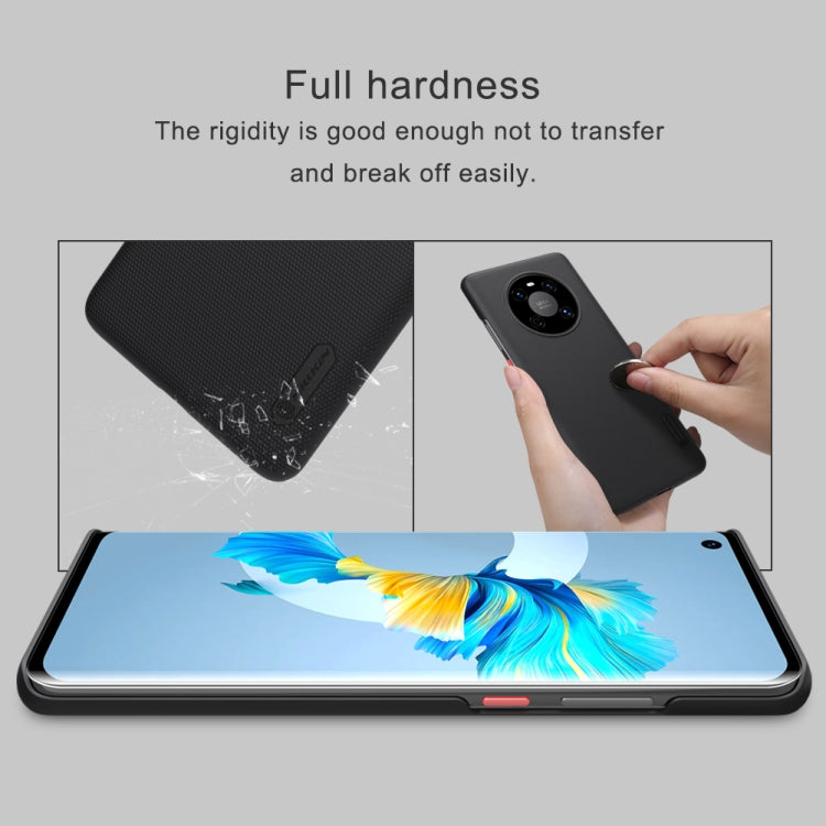 For Huawei Mate 40 NILLKIN Frosted Concave-convex Texture PC Protective Case(Peacock Blue) - Huawei Cases by NILLKIN | Online Shopping South Africa | PMC Jewellery