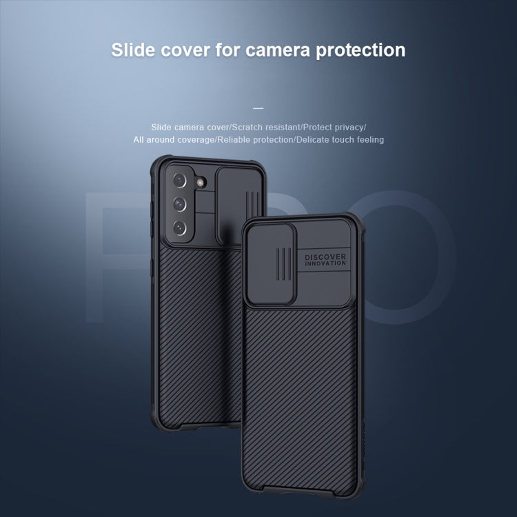 For Samsung Galaxy S21 5G NILLKIN Black Mirror Pro Series Camshield Full Coverage Dust-proof Scratch Resistant Phone Case(Black) - free shipping - PMC TechLife - Order now!