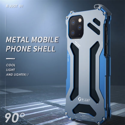 For iPhone 11 R-JUST Shockproof Dustproof Armor Metal Protective Case(Black) - iPhone 11 Cases by R-JUST | Online Shopping South Africa | PMC Jewellery | Buy Now Pay Later Mobicred