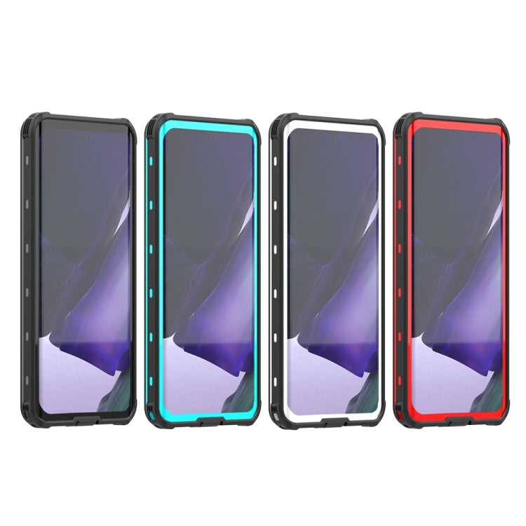 For Samsung Galaxy S21 Ultra 5G RedPepper Transparent Dot Shockproof Waterproof PC + TPU Protective Case(Black) - Galaxy Phone Cases by RedPepper | Online Shopping South Africa | PMC Jewellery | Buy Now Pay Later Mobicred