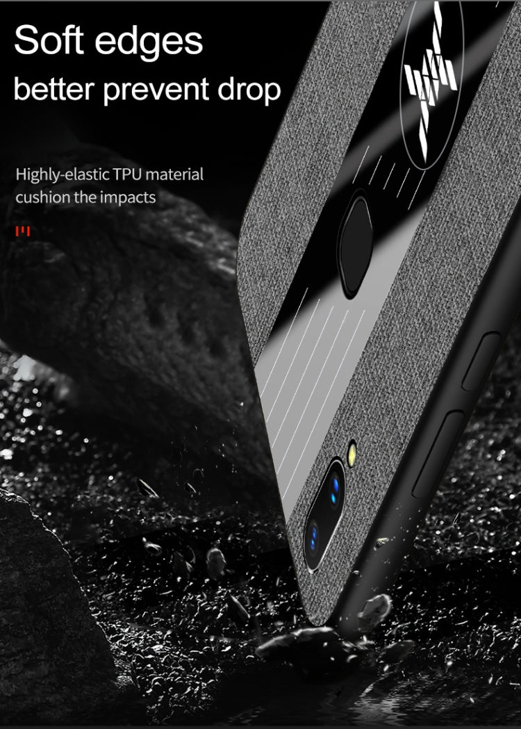 For Vivo X21 UD XINLI Stitching Cloth Texture Shockproof TPU Protective Case(Brown) - vivo Cases by XINLI | Online Shopping South Africa | PMC TechLife | Buy Now Pay Later Mobicred