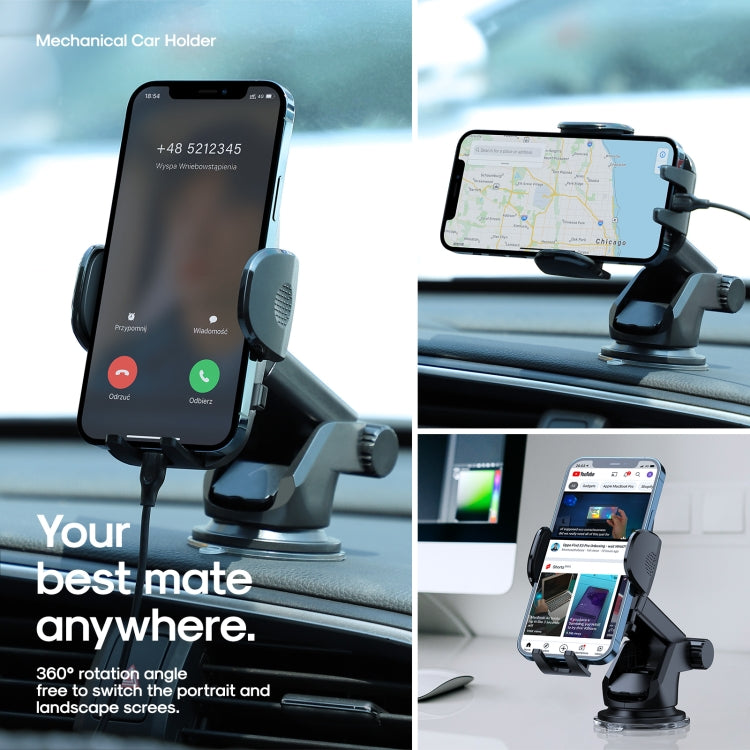 JOYROOM JR-ZS259 360-degree Rotating Stretching Mechanical Dashboard Car Holder for 4.7-6.9 inch Mobile Phones - Car Holders by JOYROOM | Online Shopping South Africa | PMC Jewellery