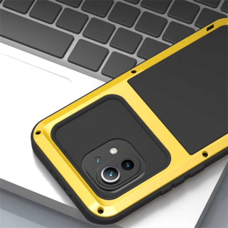 For Xiaomi Mi 11 LOVE MEI Metal Shockproof Waterproof Dustproof Protective Case without Glass(Red) - Xiaomi Cases by PMC TechLife | Online Shopping South Africa | PMC TechLife