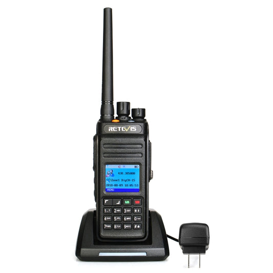 RETEVIS RT83 10W 400-470MHz 1024CHS Waterproof DMR Digital Dual Time Two Way Radio Walkie Talkie, GPS Version(Black) - Handheld Walkie Talkie by RETEVIS | Online Shopping South Africa | PMC Jewellery | Buy Now Pay Later Mobicred