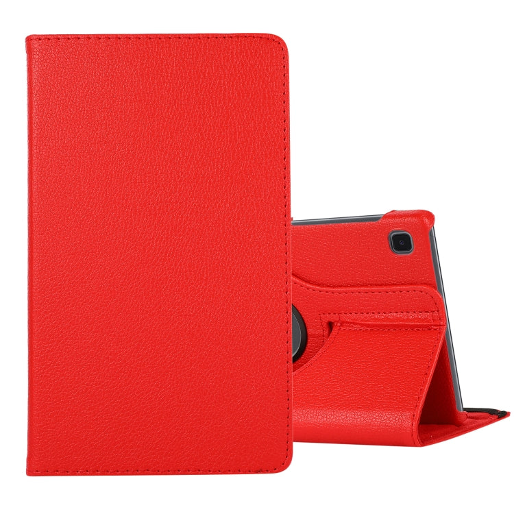 For Samsung Galaxy A7 Lite T220 360 Degree Rotation Litchi Texture Flip Leather Case with Holder(Red) - Tab A7 Lite T220 / T225 by PMC TechLife | Online Shopping South Africa | PMC TechLife | Buy Now Pay Later Mobicred