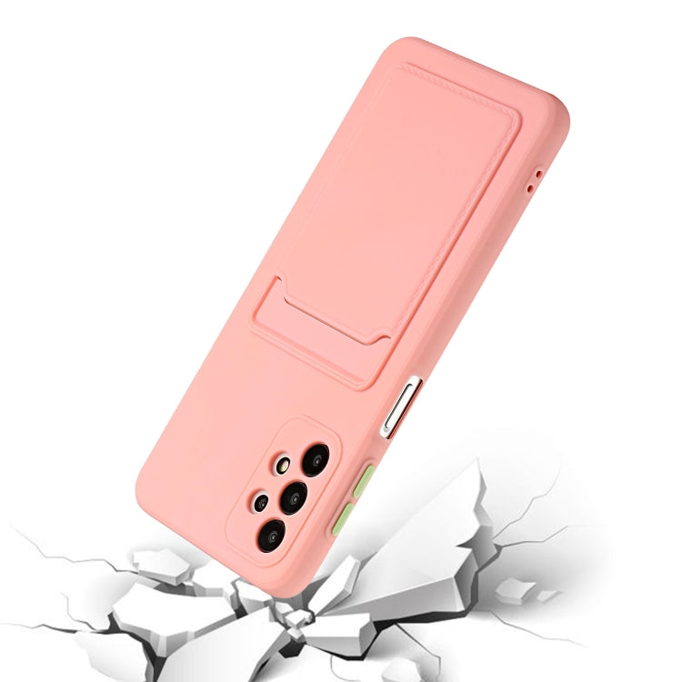 For Samsung Galaxy A32 4G Card Slot Design Shockproof TPU Protective Case(Pink) - free shipping - PMC TechLife - Order now!