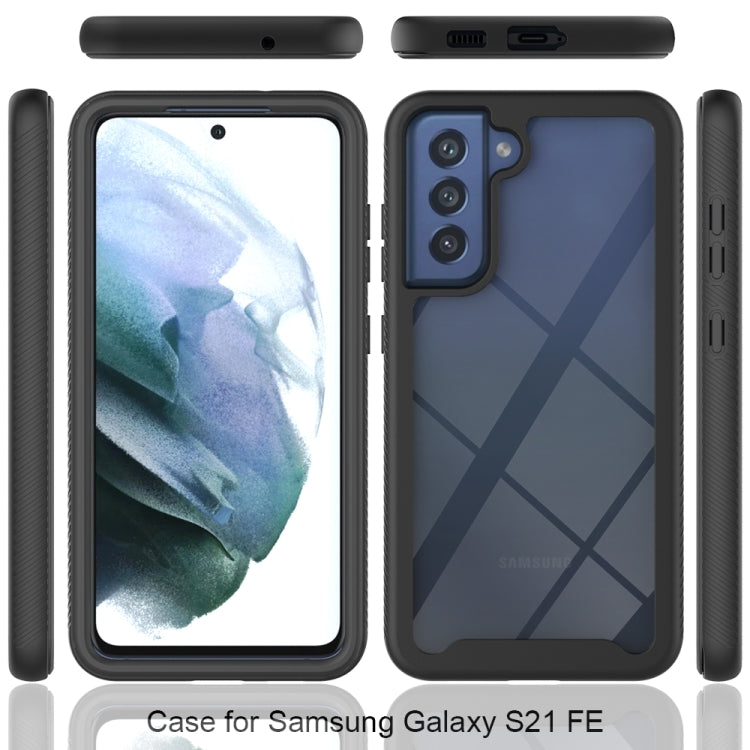 For Samsung Galaxy S21 FE Starry Sky Solid Color Series Shockproof PC + TPU Protective Case(Red) - Galaxy Phone Cases by PMC TechLife | Online Shopping South Africa | PMC TechLife | Buy Now Pay Later Mobicred