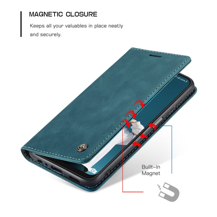 For Samsung Galaxy A22 5G CaseMe 013 Multifunctional Horizontal Flip Leather Case with Card Slot & Holder & Wallet(Blue) - Galaxy Phone Cases by CaseMe | Online Shopping South Africa | PMC Jewellery