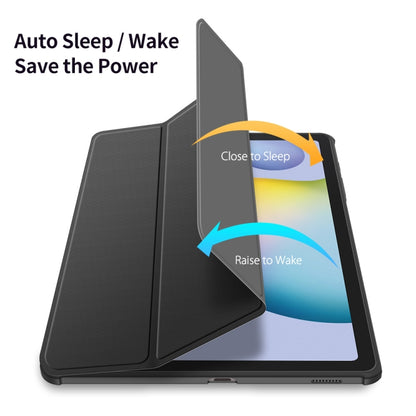 For Samsung Galaxy Tab S6 Lite 2024 / 2020 DUX DUCIS TOBY Series Antiskid PU Leather + PC + TPU Horizontal Flip Case with Holder & Pen Slot & Sleep / Wake-up Function(Black) - Tab S6 Lite P610 / P615 by DUX DUCIS | Online Shopping South Africa | PMC Jewellery | Buy Now Pay Later Mobicred