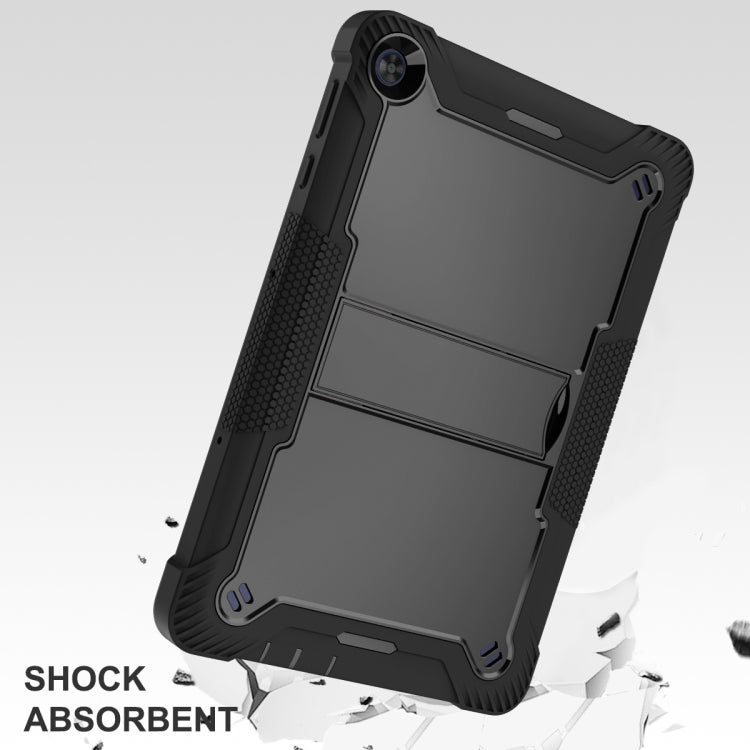 For Huawei MatePad T 10s / 10 Silicone + PC Shockproof Protective Case with Holder(Black) - Huawei by PMC TechLife | Online Shopping South Africa | PMC TechLife | Buy Now Pay Later Mobicred