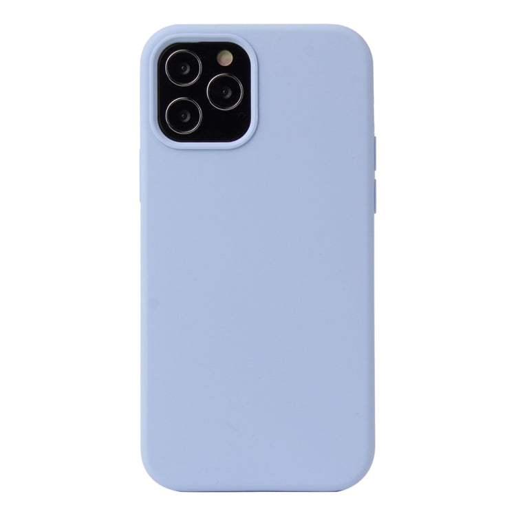 For iPhone 13 Solid Color Liquid Silicone Shockproof Protective Case(Lilac Purple) - iPhone 13 Cases by PMC TechLife | Online Shopping South Africa | PMC TechLife