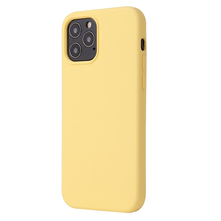 For iPhone 13 Solid Color Liquid Silicone Shockproof Protective Case(Yellow) - iPhone 13 Cases by PMC TechLife | Online Shopping South Africa | PMC TechLife