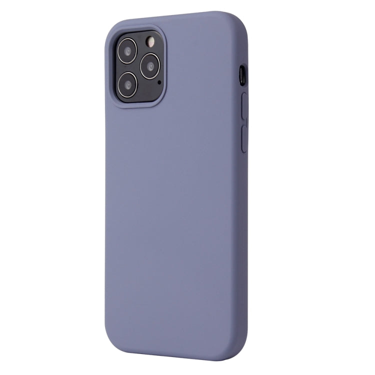 For iPhone 13 Solid Color Liquid Silicone Shockproof Protective Case(Lavender Grey) - iPhone 13 Cases by PMC TechLife | Online Shopping South Africa | PMC TechLife