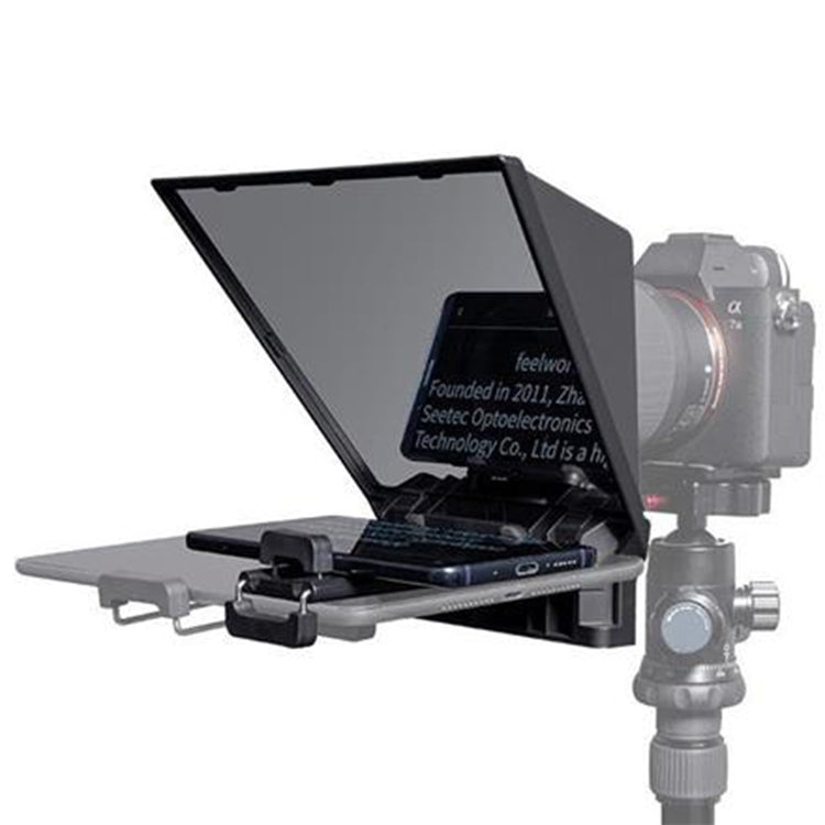 FEELWORLD TP2 Portable Teleprompter with Bluetooth Remote Control Lens Adapter Ring For SLR Camera - free shipping - PMC TechLife - Order now!