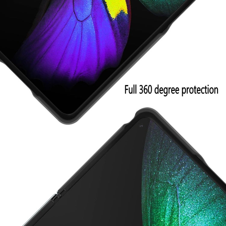 For Samsung Galaxy Z Fold3 5G Carbon Fiber Texture Folding All Inclusive PU Shockproof Splicing Leather Case(Black) - Galaxy Phone Cases by PMC TechLife | Online Shopping South Africa | PMC TechLife