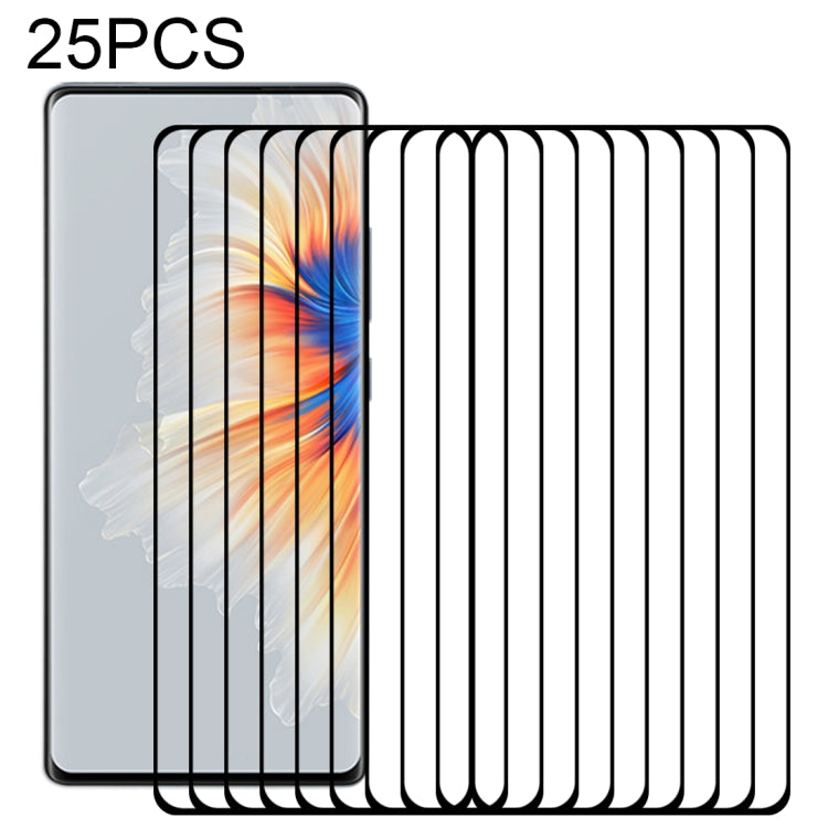For Xiaomi Mi Mix 4 25 PCS 3D Curved Edge Full Screen Tempered Glass Film(Black) -  by PMC TechLife | Online Shopping South Africa | PMC TechLife