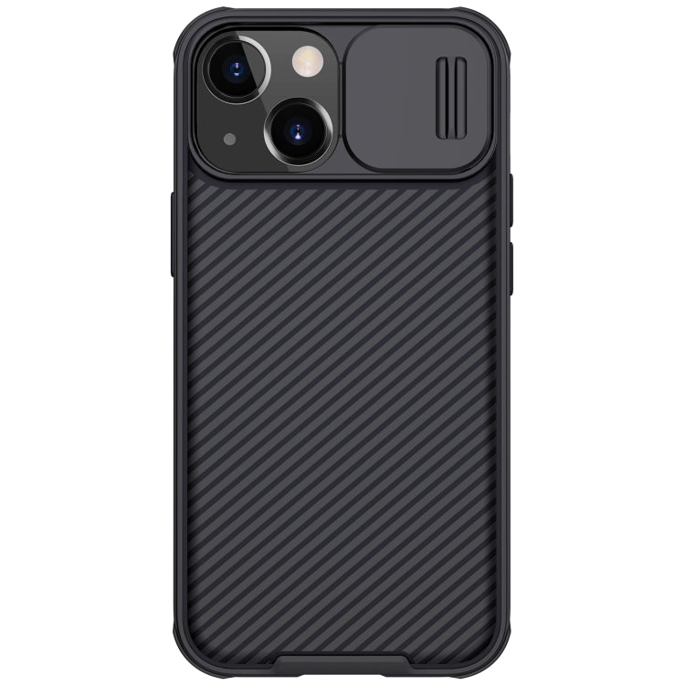 For iPhone 13 NILLKIN Black Mirror Pro Series Camshield Full Coverage Dust-proof Scratch Resistant Phone Case(Black) - iPhone 13 Cases by NILLKIN | Online Shopping South Africa | PMC TechLife | Buy Now Pay Later Mobicred