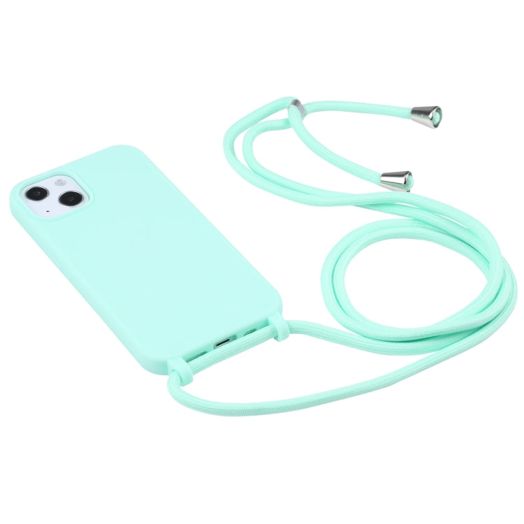 For iPhone 13 Pro Max Candy Colors TPU Protective Case with Lanyard (Mint Green) - free shipping - PMC TechLife - Order now!