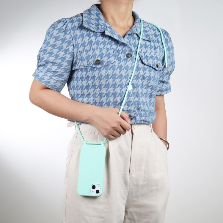 For iPhone 13 Pro Max Candy Colors TPU Protective Case with Lanyard (Mint Green) - free shipping - PMC TechLife - Order now!