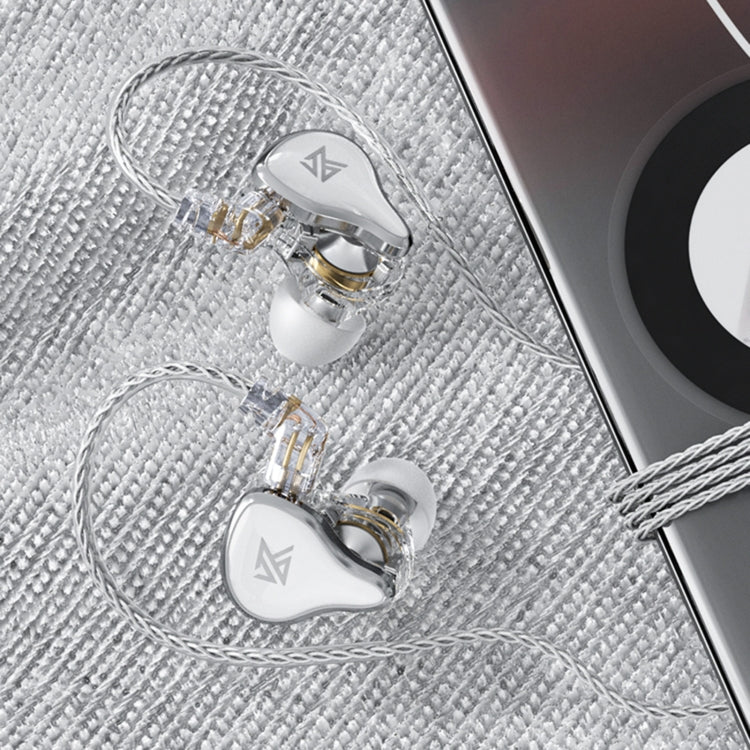 KZ ZAS 16-unit Ring Iron In-ear Wired Earphone, Mic Version(White) - free shipping - PMC TechLife - Order now!