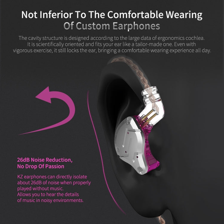 KZ ZS10 Pro 10-unit Ring Iron Gaming In-ear Wired Earphone, Standard Version(Streamer Blue) - free shipping - PMC TechLife - Order now!