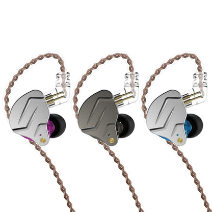 KZ ZSN Pro Ring Iron Hybrid Drive Metal In-ear Wired Earphone, Mic Version(Grey) - In Ear Wired Earphone by KZ | Online Shopping South Africa | PMC Jewellery