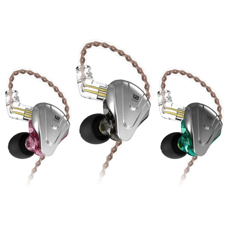 KZ ZSX 12-unit Ring Iron Metal Gaming In-ear Wired Earphone, Standard Version(Black) - In Ear Wired Earphone by KZ | Online Shopping South Africa | PMC TechLife | Buy Now Pay Later Mobicred