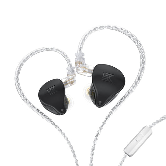 KZ AST 24-unit Balance Armature Monitor HiFi In-Ear Wired Earphone With Mic(Black) - In Ear Wired Earphone by KZ | Online Shopping South Africa | PMC Jewellery