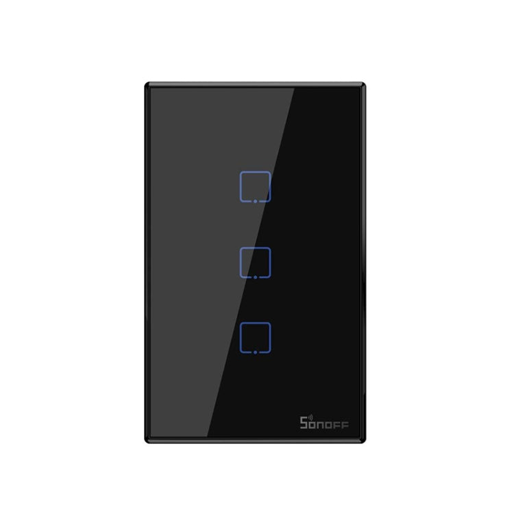Sonoff T3 US-TX 433 RF WIFI Smart Remote Control Wall Touch Switch, US Plug, Style:Three Buttons - free shipping - PMC TechLife - Order now!