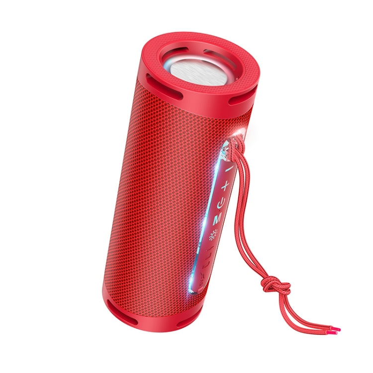 hoco HC9 Bluetooth 5.1 Dazzling Pulse Sports Bluetooth Speaker(Red) - Desktop Speaker by hoco | Online Shopping South Africa | PMC Jewellery | Buy Now Pay Later Mobicred