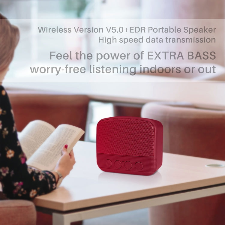 New Rixing NR-101 Mini TWS Bluetooth Speaker(Red) - Mini Speaker by New Rixing | Online Shopping South Africa | PMC Jewellery