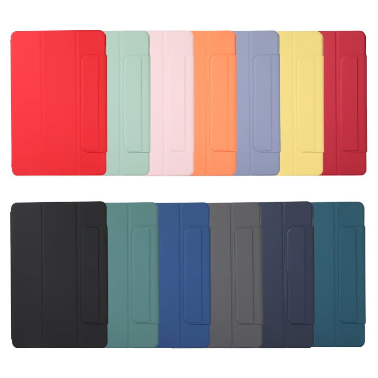 For Xiaomi Pad 5 / Pad 5 Pro Solid Color Magnetic Buckle Horizontal Flip Leather Case with Holder(Dark Blue) - free shipping - PMC TechLife - Order now!