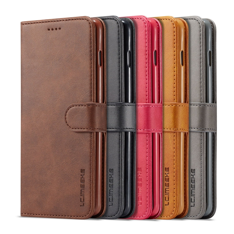 For Galaxy S10 LC.IMEEKE Calf Texture Horizontal Flip Leather Case, with Holder & Card Slots & Wallet(Black) - free shipping - PMC TechLife - Order now!